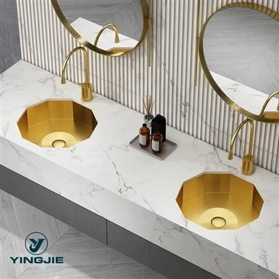 Luksus Golden SS304 undermonterede vaske